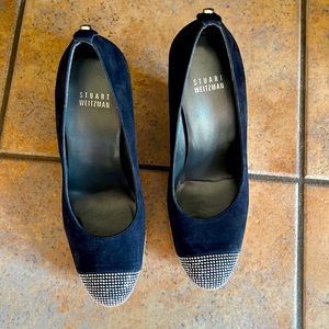 Stuart Weitzman Blue Wedge Shoes